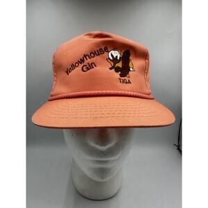 Youngan Yellowhouse Gin Hat Men’s Snapback Orange Eagle Logo One Size